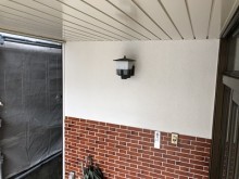 外壁塗装完工の様子