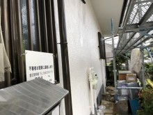 外壁塗装完工の様子
