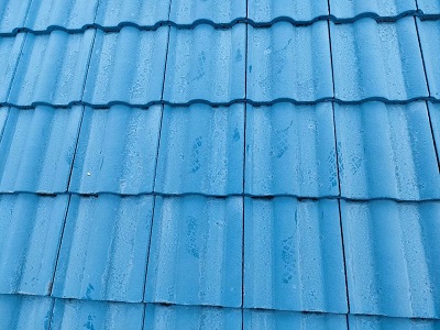 色褪せとチョーキングが見られる屋根