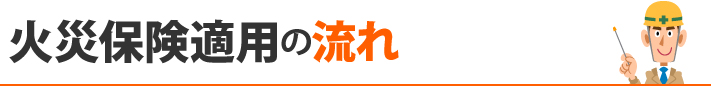 火災保険適用の流れ